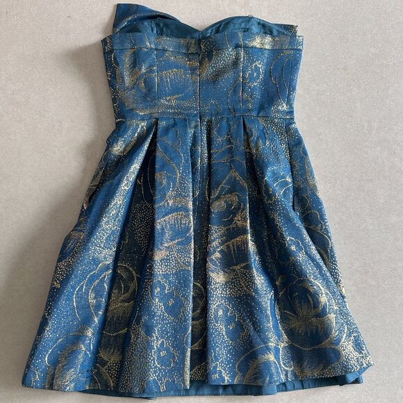 Rebecca Taylor Metallic Bow Party Dress ASO Taylor Swift - Picture 6 of 9